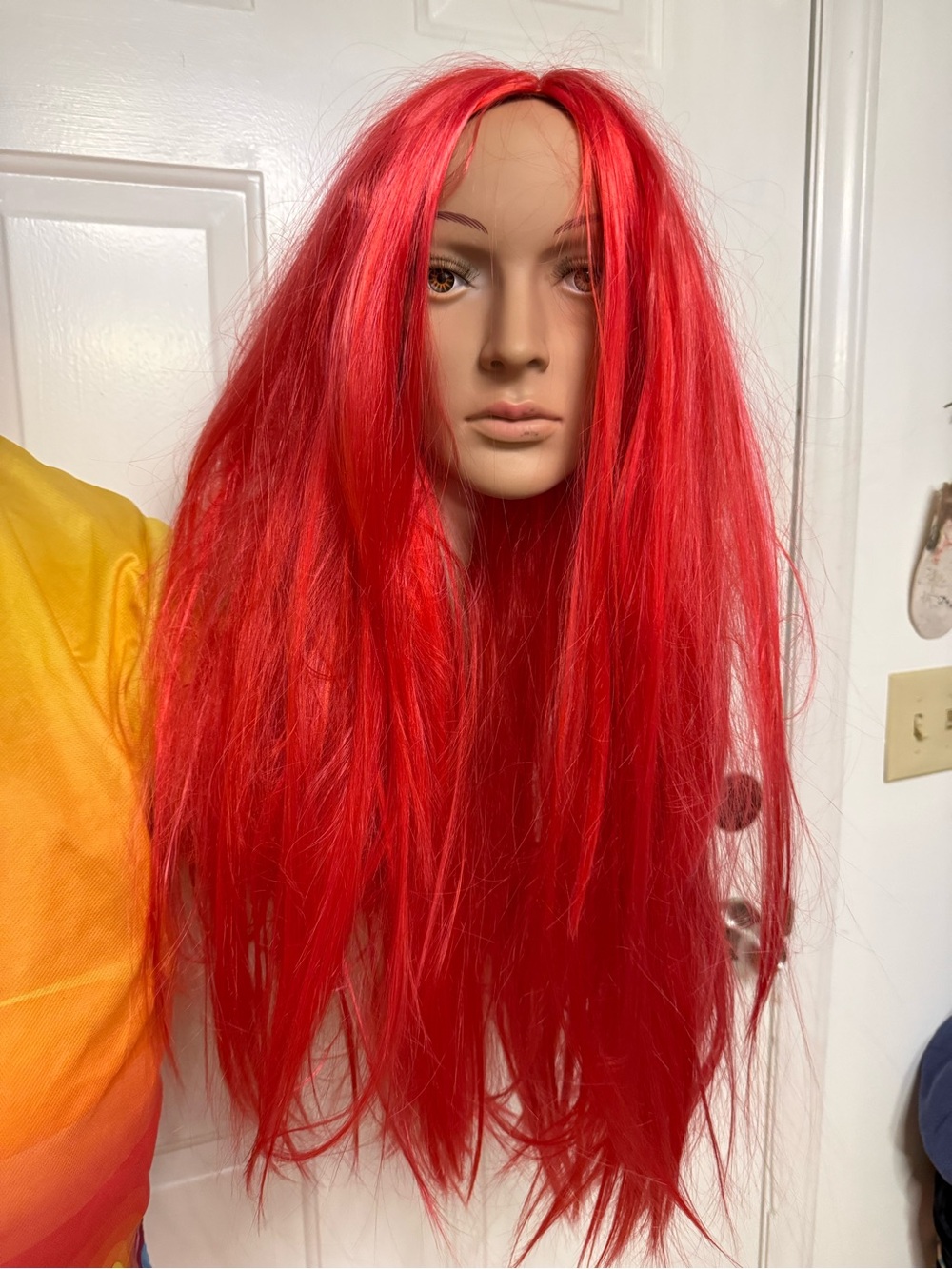 New 30” Synthetic Vibrant Long Red Women's Wig - Bold Fashion Hairpiece